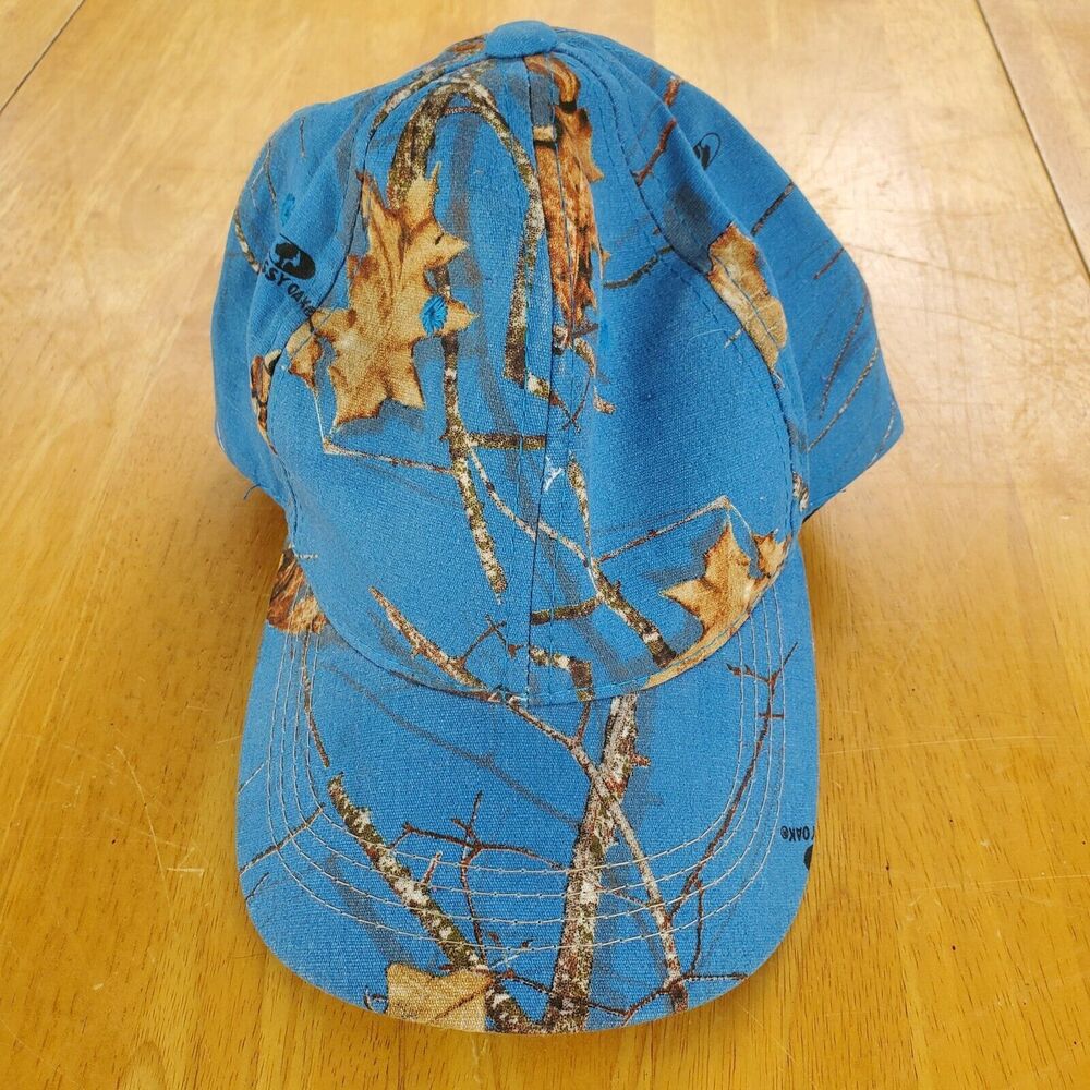 Signatures Mossy Oak Blue Baseball Hat Cap One Size Fits Most